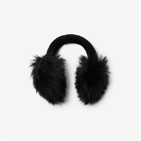 burberry shearling earmuff